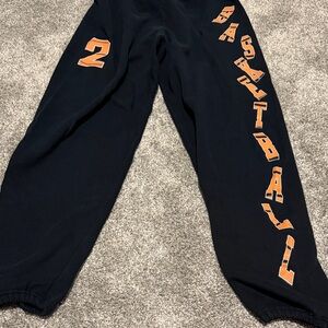 Jerzees black basketball Sweatpants
